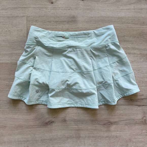 Lululemon Pacesetter Skirt Skort Mint Green Tennis Pickleball Golf Size 4 - Picture 2 of 7